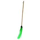 Broom with handle round green — Photo 1