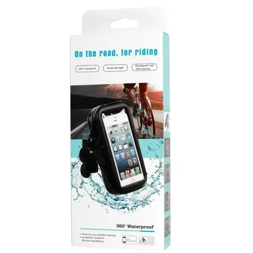Bike Holder (Waterproof) - SIZE 02 (internal dimensions: 7x13.5cm) Iphone 7/8/SE/12 mini/13 mini Foto 3