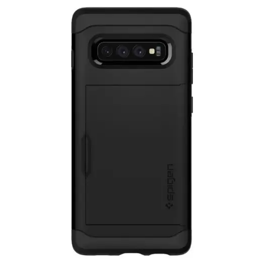 Samsung Galaxy S10 Slim Armor CS melns vāciņš Foto 2