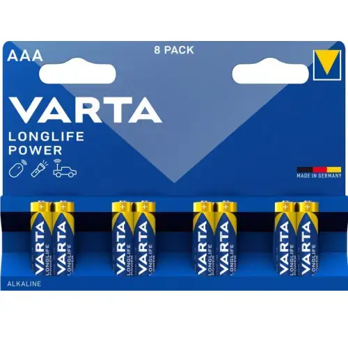 Varta LR03-8BB Longlife Power 4903 AAA (LR03) БЛИСТЕРНАЯ УПАКОВКА 8ШТ.