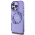 Guess GUHMP16LHFWFCU iPhone 16 Pro 6.3" purpurowy|purple hardcase IML Flowers Wreath MagSafe Фото num