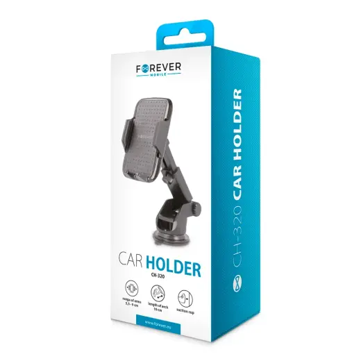 Forever CH-320 Universal Car Holder For Devices  (5,5-9cm) Black Photo