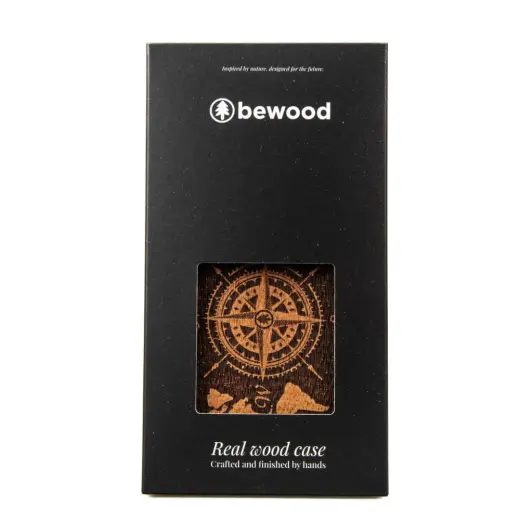 Bewood case for iPhone 15 Plus 6,7" Compass Rose Merbau Foto 5