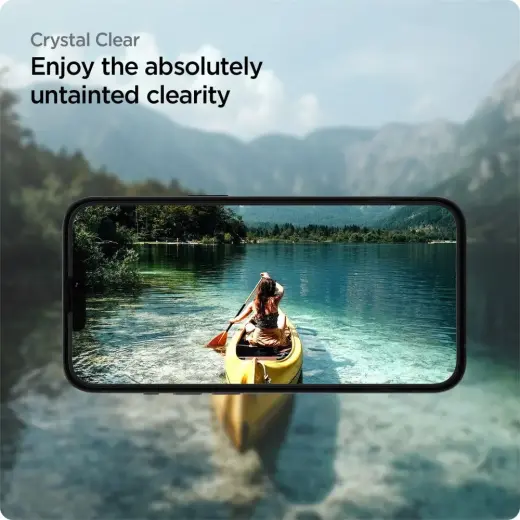 Spigen ALM GLASS FC защитное стекло для телефона iPhone 13 | iPhone 13 Pro | iPhone 14 черный 2 шт. Фото num