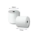 Qoltec Thermal roll 57 x 40 | 55g / m2 | 10 pcs. | BPA free Foto 3
