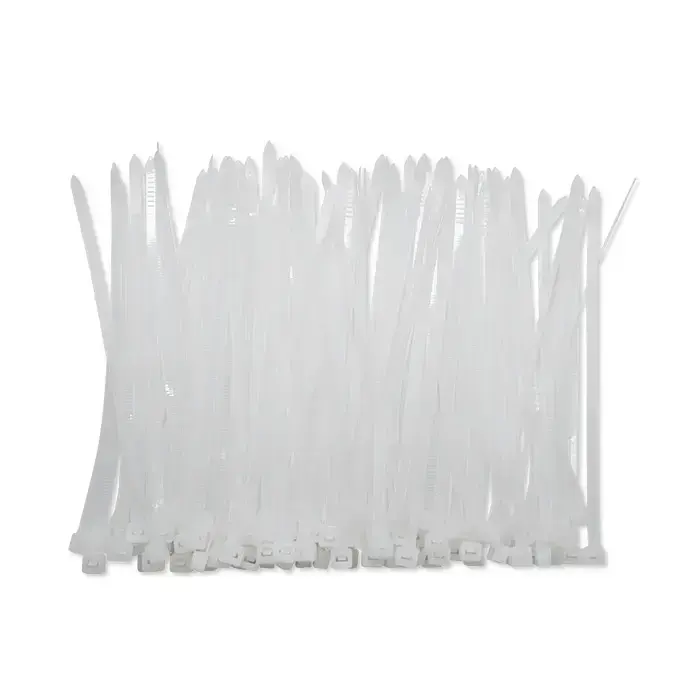 Qoltec Self-locking cable tie | 4.8*160 mm | 100 pcs. | Nylon66 | UV | White Foto 14