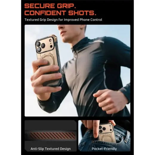 SUPCASE UB GRIP MAG MAGSAFE IPHONE 17 PRO DESERT GOLD Photo