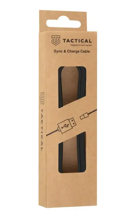 Tactical Smooth Thread data transfer and charging cable | USB-C to USB-C | 2m | black