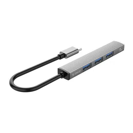 Orico AH-13 USB-C Hub Docking Station 1x USB-A 3.0 + 3x USB-A 2.0 - Gray Фото num