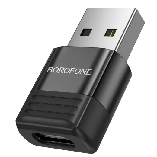 Borofone Adapter BV18 - USB to Type C - black Photo