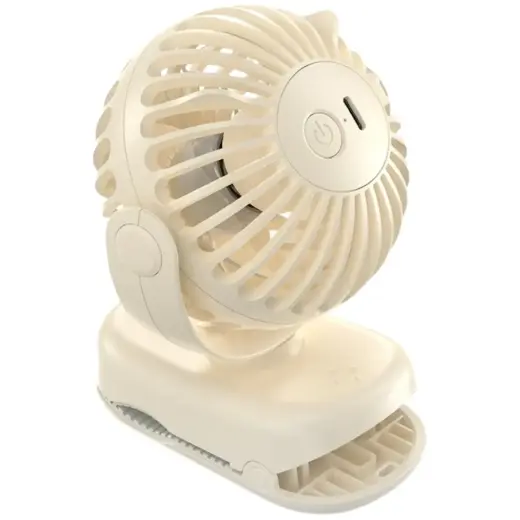 Mini desk fan AWEI F45 with clip 1200mAh white Photo