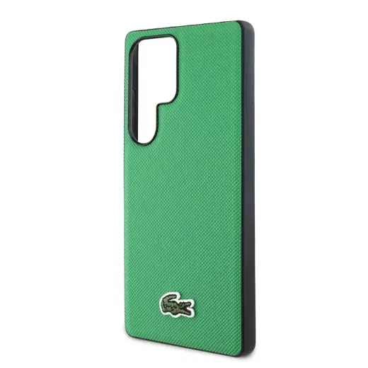 Lacoste Iconic Petit Pique Woven Logo MagSafe Case for Samsung Galaxy S25 Ultra Green Foto 4