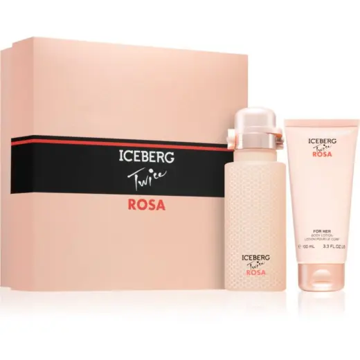 Set Iceberg: Twice Rosa, Eau De Toilette, For Women, 125 ml + Twice Rosa, Hydrating, Body Lotion, 100 ml