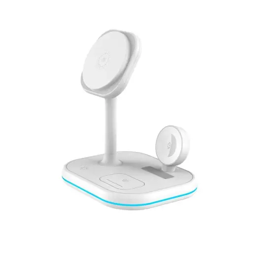 Tech-Protect QI15W-A27 3in1 inductive charger with stand with MagSafe for smartphone | Apple Watch | AirPods - white Foto 3