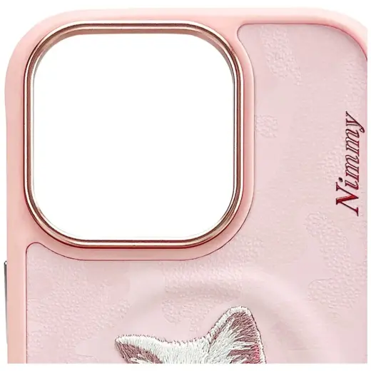 Nimmy Magnetic fashion cute pet phone case for iPhone 16 Pro pink Photo