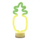 Neon LED on stand PINEAPPLE orange green USB-C FSC-12 Forever Light Foto 1