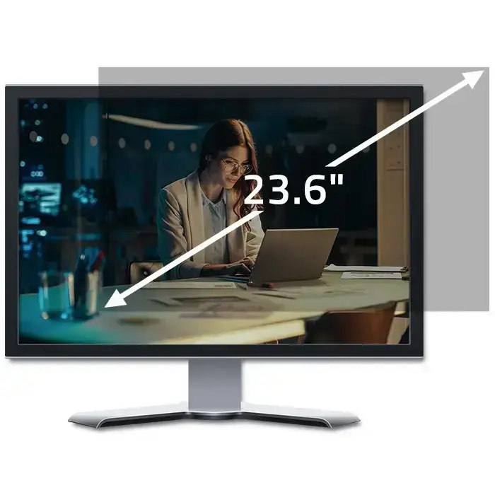 Qoltec Privacy filter 23.6" | 16:9 | Eye protection | Panoramic Photo