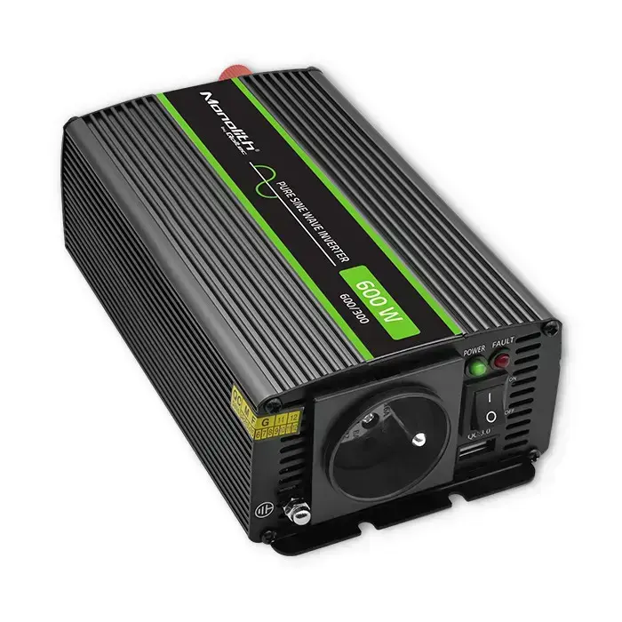 Qoltec Pure Sine Wave Inverter Monolith | 300W | 600W | 24V to 230V Foto 2