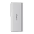 Romoss PPU20 ārējais akumulators (powerbank) | 20000 mAh | 130W | USB-C, USB-A | LED ekrāns | sudraba krāsā Foto 1