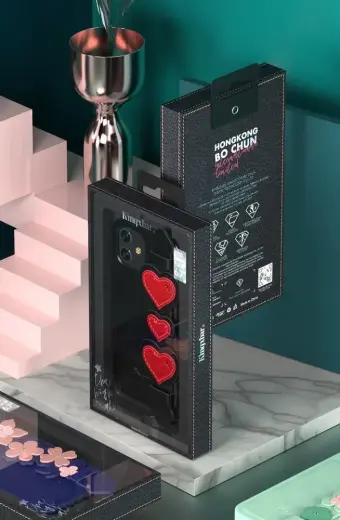 Kingxbar Sweet Series case decorated with original Swarovski crystals iPhone 12 Pro Max green Foto 5