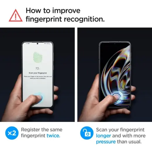 Spigen EZ FIT защитное стекло для телефона Samsung Galaxy S23 Plus прозрачный 2 шт. Фото num