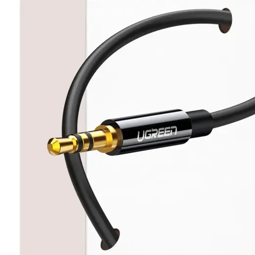 Ugreen cable 3.5 mm headphone splitter mini jack AUX 25cm black (20816) Photo