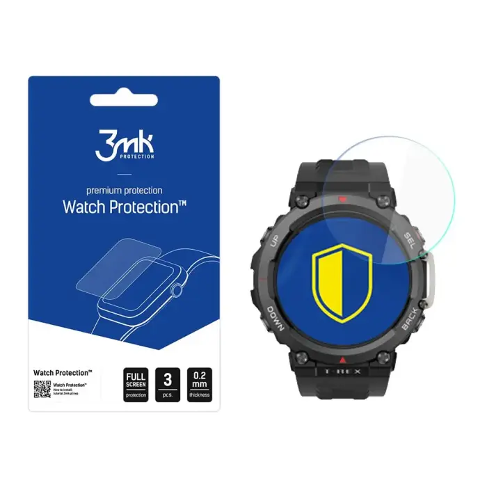 Amazfit T-Rex 2 - 3mk Watch Protection™ v. FlexibleGlass Lite screen protector Фото num