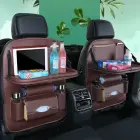 Car seat organizer seat protector seat cover shelf mini car table black Foto 7