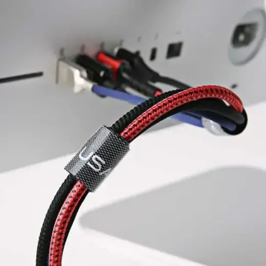 USAMS Taśma organizer do kabli Velcro 1mczarny/black ZB60ZD02 (US-ZB060) Foto 3