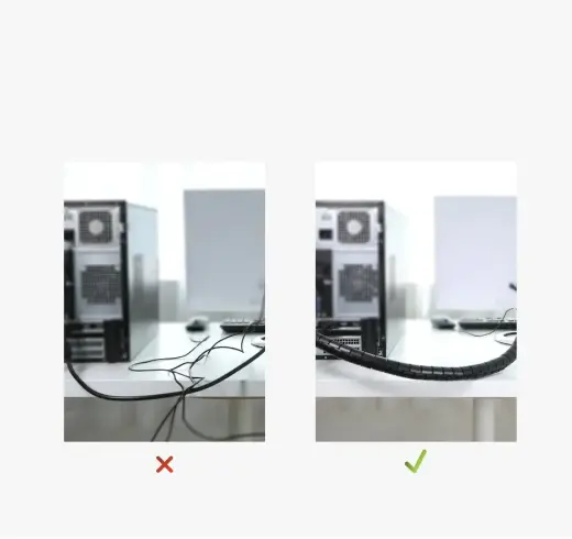 Ugreen mask cable organizer 1,5m black (30818) Photo