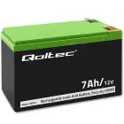 Qoltec AGM battery | 12V | 7Ah | Maintenance-free | Efficient| LongLife | for UPS, security Foto 1