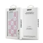 DKNY Liquid Glitter Checkered Pattern Case for iPhone 15 Pro Max Pink — Foto 5