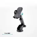 Telescopic car holder with suction cup Black Photo