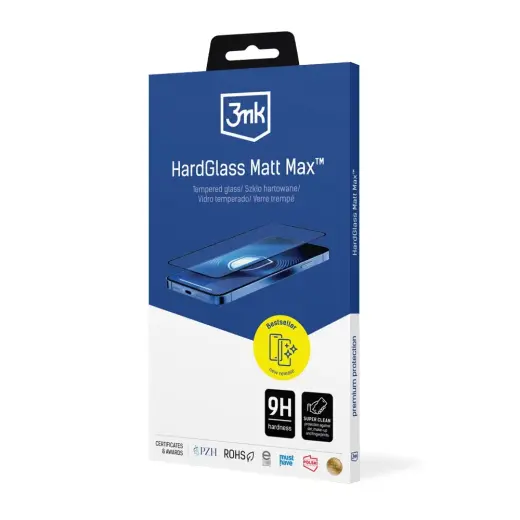 Matte tempered glass 3mk HardGlass Matt Max for Apple Iphone 17 Air Foto 1