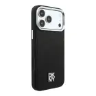 DKNY PU Leather Fixed Glitter Strap Magsafe Case for iPhone 18 Pro Black — Фото 2