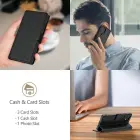 TECH-PROTECT WALLET XIAOMI POCO M8 PRO | REDMI NOTE 15 PRO+ PLUS 5G MATTE BLACK Foto 4