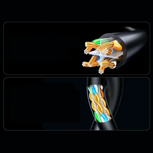 Ugreen Cat6 F|UTP Ethernet Cable 8m - Black Фото num