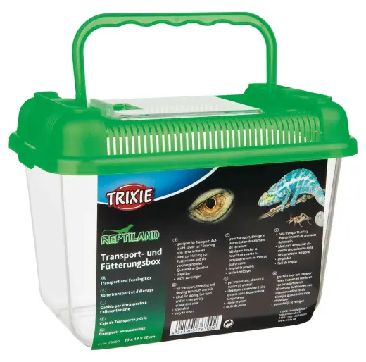 Barošanas konteineris rāpulim : Transport and feeding box, 19×14×12cm Foto 2