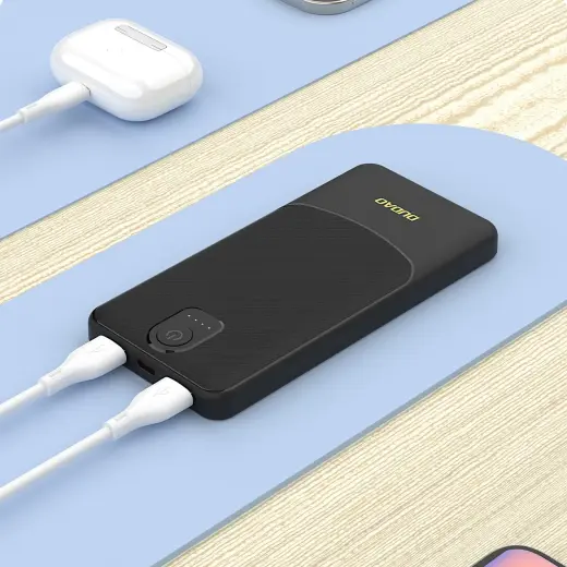Powerbank Dudao K10 10000mAh 2.4A 2 x USB-A - white Foto 5