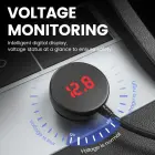 Car Cigarette Lighter Socket Splitter LM21 - 3 sockets + USB + Type C - QC 3.0 PD 3A 122W with display and cable Foto 5