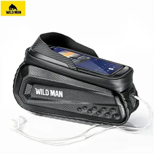 Etui|uchwyt rowerowy WILDMAN L E10S sakwa na ramę czarna|black Foto 4