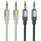 Cable AUX Jack 3,5 mm (male) to Jack 3,5 mm (male) Hoco 1 m UPA32 black Photo