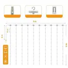 led curtain (300 led lamp) 3mx3m cold white — Photo 2