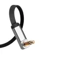 Ugreen flat angled cable AUX audio cable 3.5 mm mini jack 0.5 m black (AV119 10596) Photo