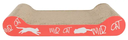 Nail sharpener : Trixie Wild Cat scratching cardboard, 41 × 7 × 24 cm, orange Photo