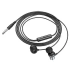 Wire earphones Jack 3,5 mm Hoco M110 metal gray — Foto 3