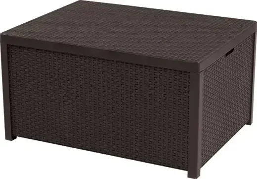 Garden table/storage box Arica brown