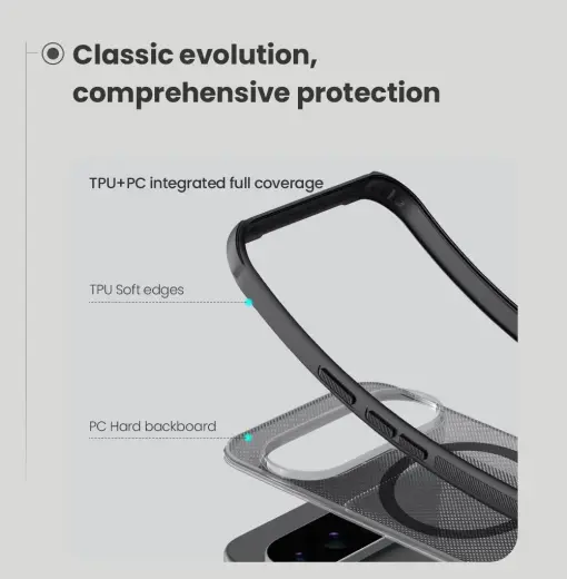 Nillkin Super Frosted PRO Magnetic Back Cover for Google Pixel 10 Pro XL Transparent Black Foto 5