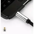 Ugreen flat angled cable AUX audio cable 3.5 mm mini jack 0.5 m black (AV119 10596) Photo