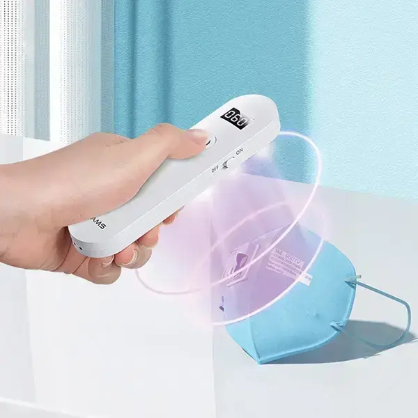 USAMS Mini UV-C Disinfecting Lamp Handheld Sterilizer white ZB159XDD01 (US-ZB159) Foto 7